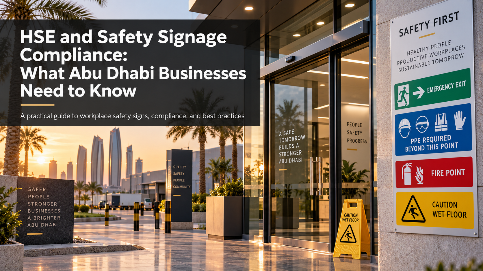 HSE and Safety Signage Compliance: What Abu Dhabi Businesses Need to Know